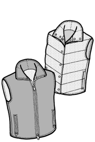 Origami Vest (V01AP-T1075-RAINY)