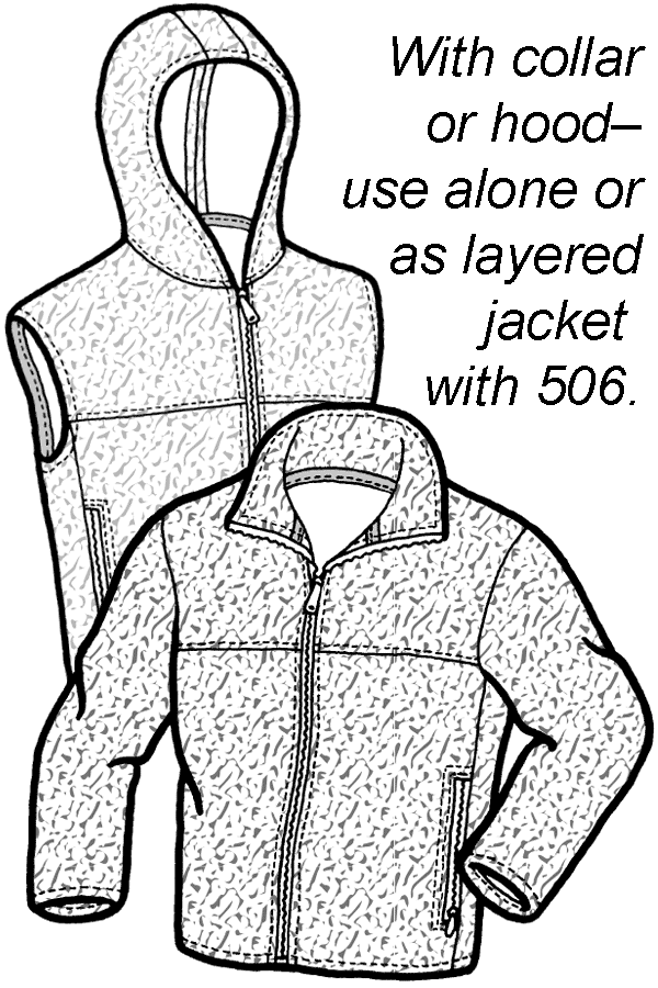 person Ejeren Uddybe 507 – Adult's Plush Polar Jacket & Vest Pattern | The Green Pepper, Inc.